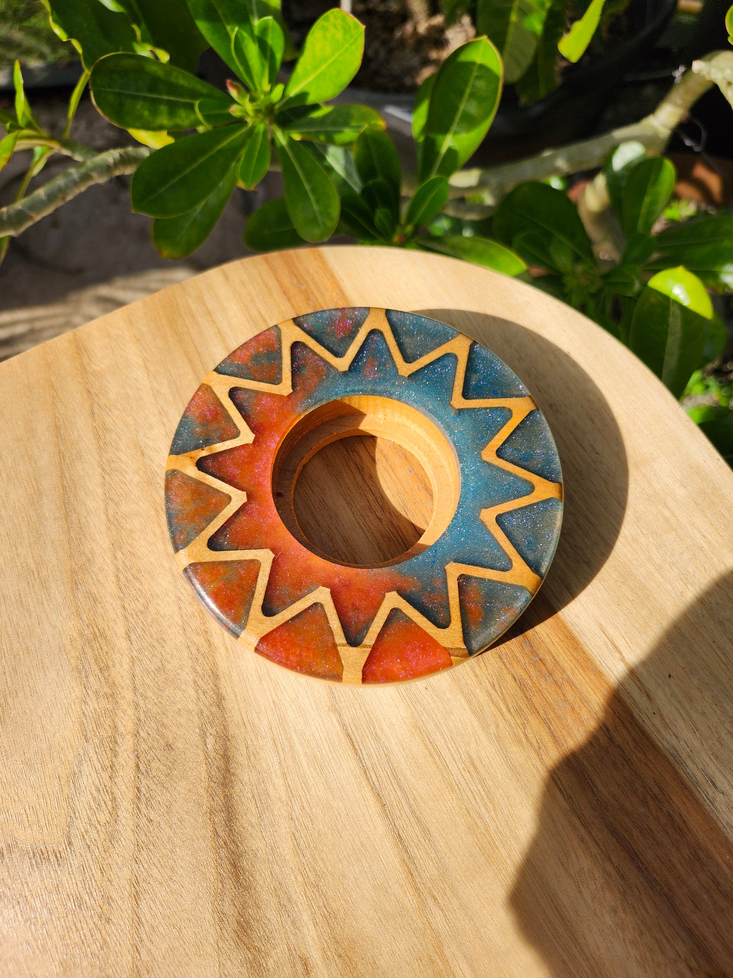 Starburst Pattern Torch Base