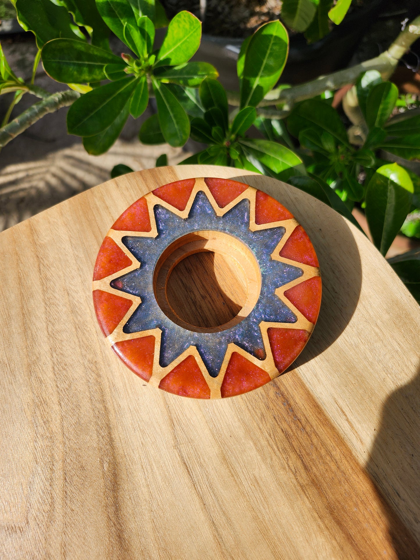Starburst Pattern Torch Base