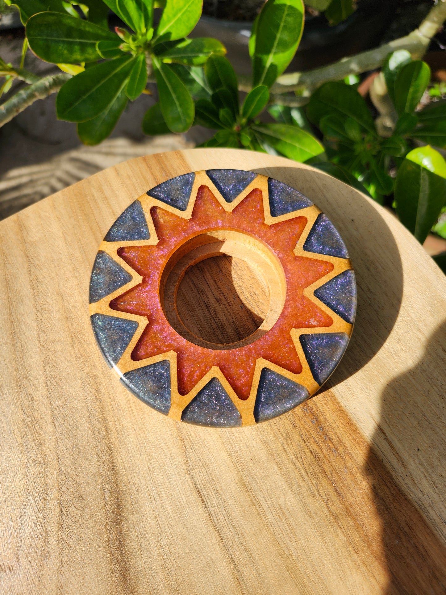 Starburst Pattern Torch Base