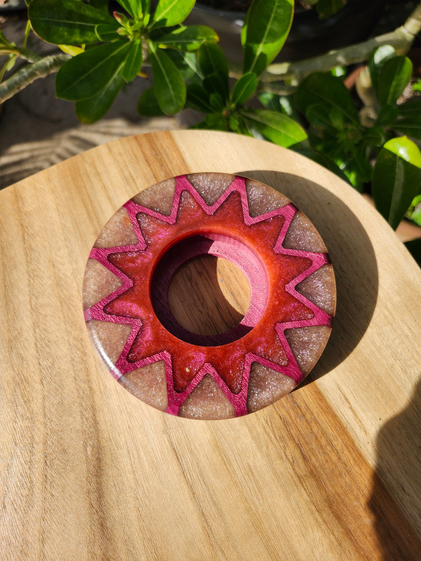 Starburst Pattern Torch Base