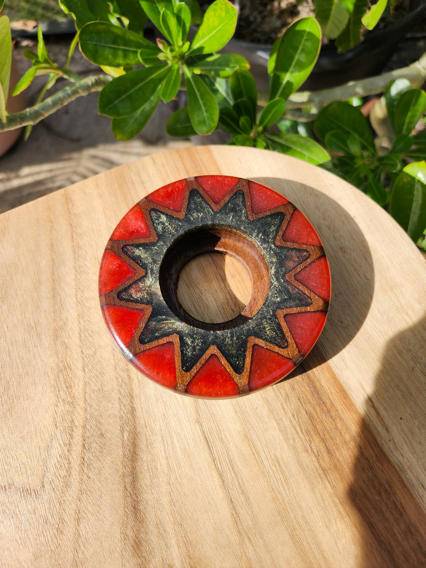 Starburst Pattern Torch Base