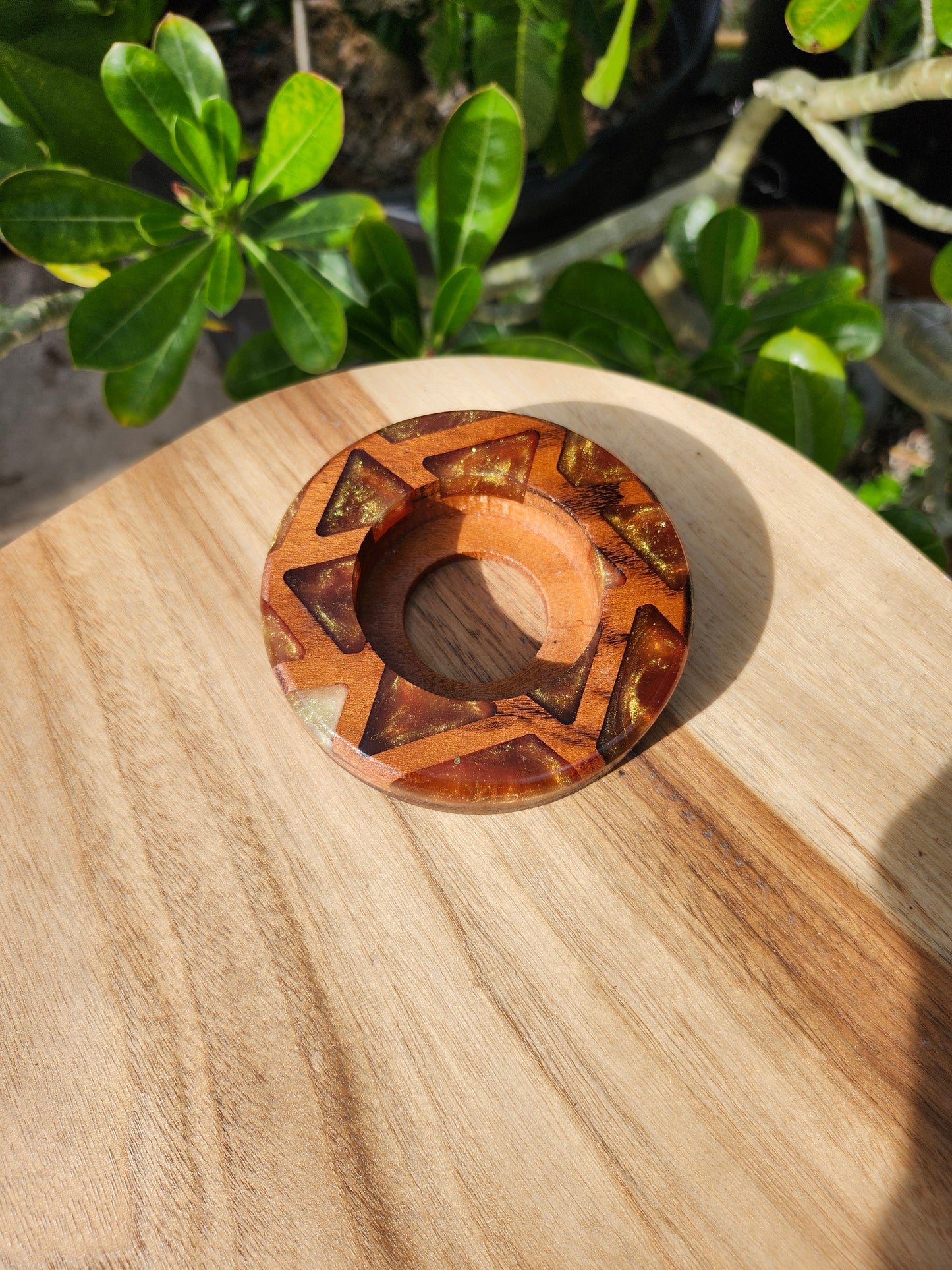 Epoxy and Tigerwood Torch Base