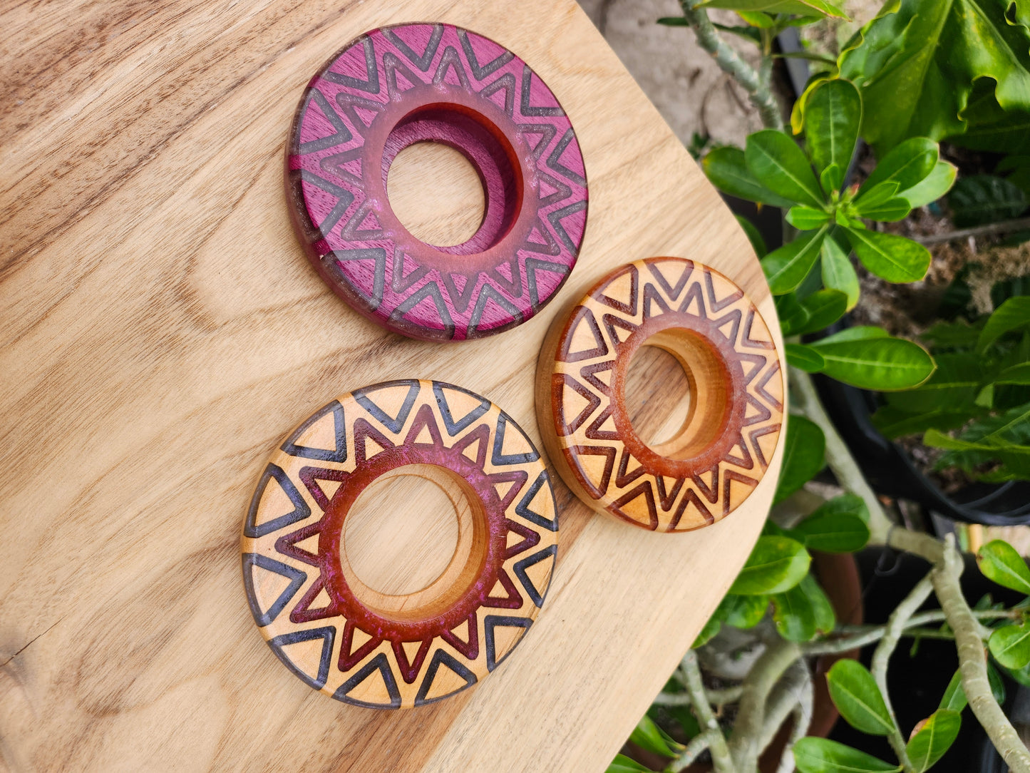 Starburst Pattern Negative Torch Base