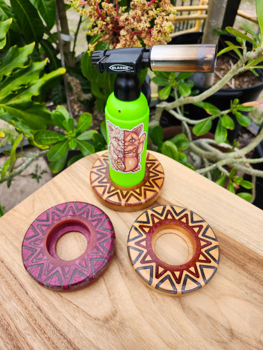 Starburst Pattern Negative Torch Base