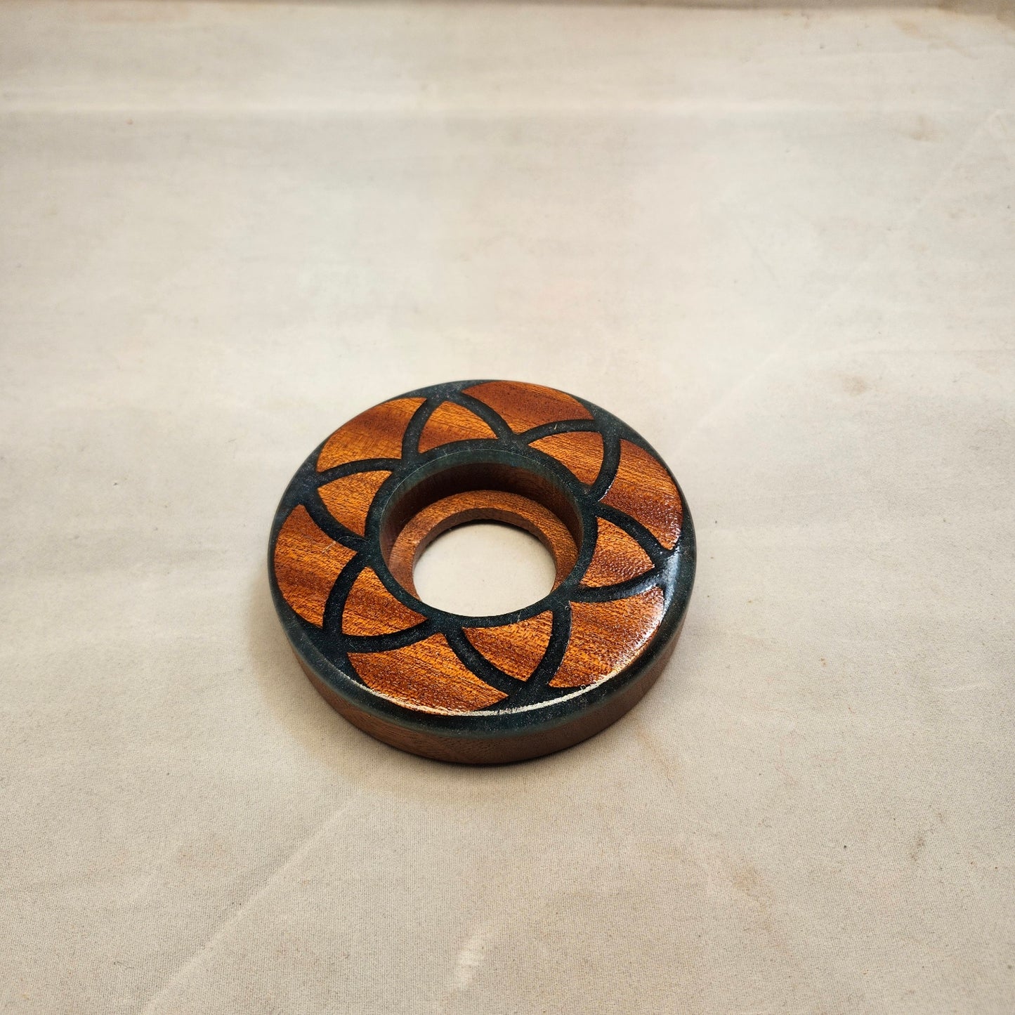 Seed of Life Torch Base - Sapele