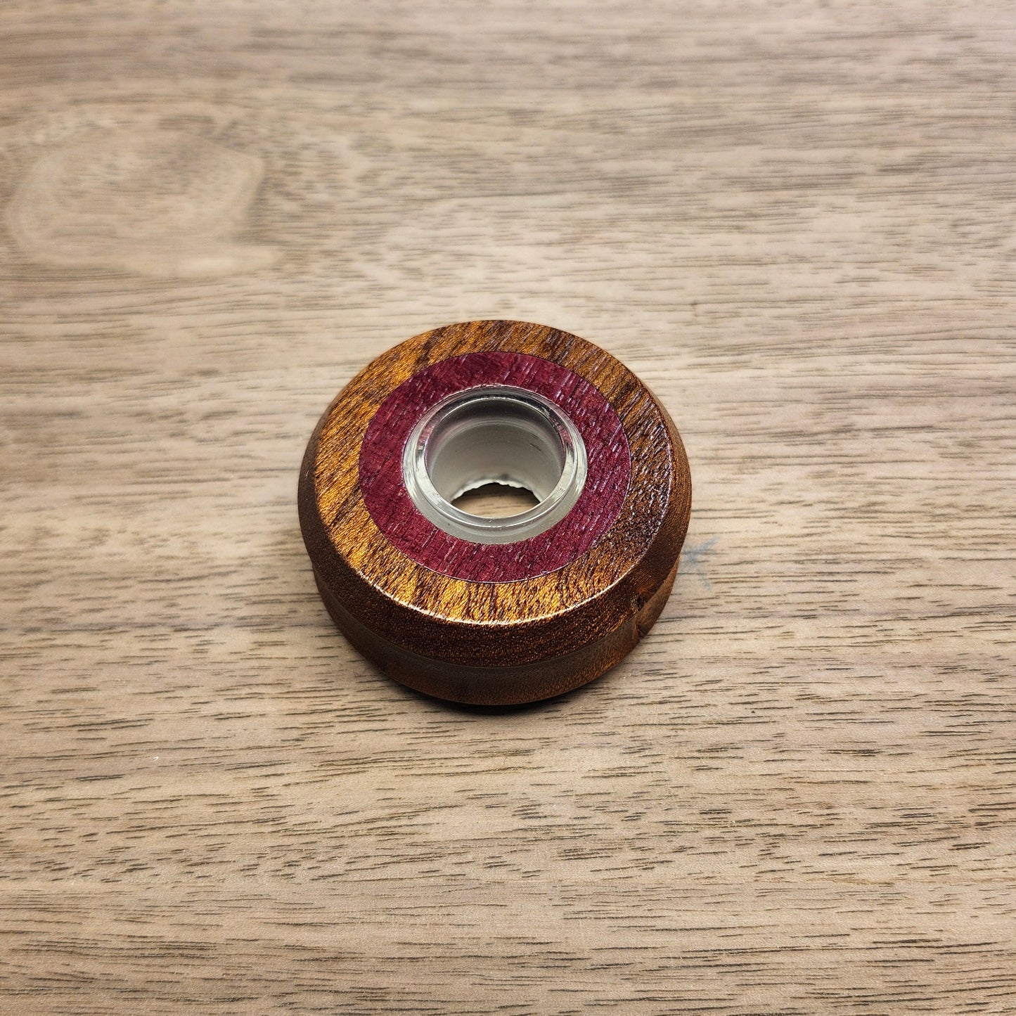 Sapele inlaid with Purpleheart Slide Stands