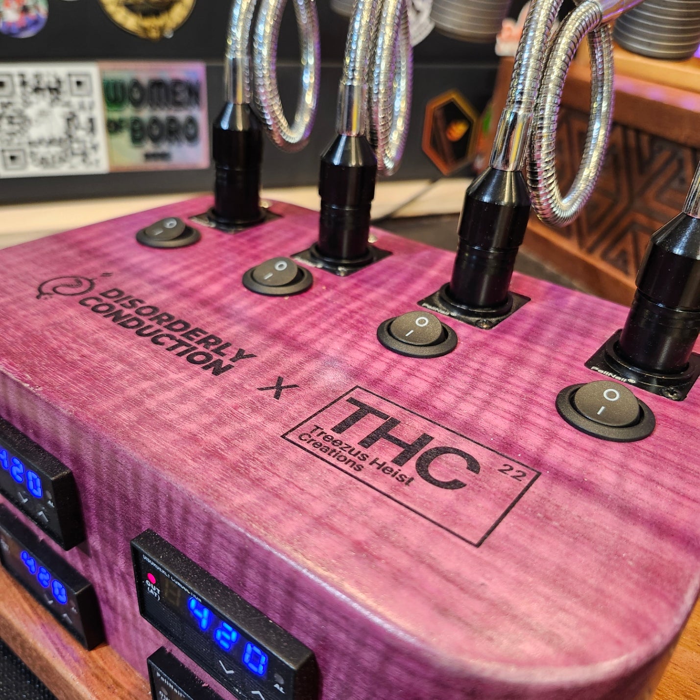 THC x Disorderly Conduction Heating Unit - QUAD FLAME PURPLE