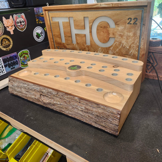 Live Edge Slide and Banger Display