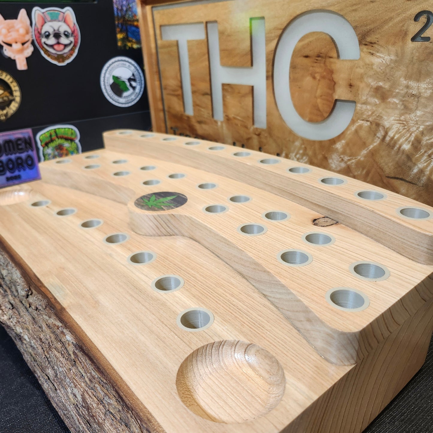 Live Edge Slide and Banger Display