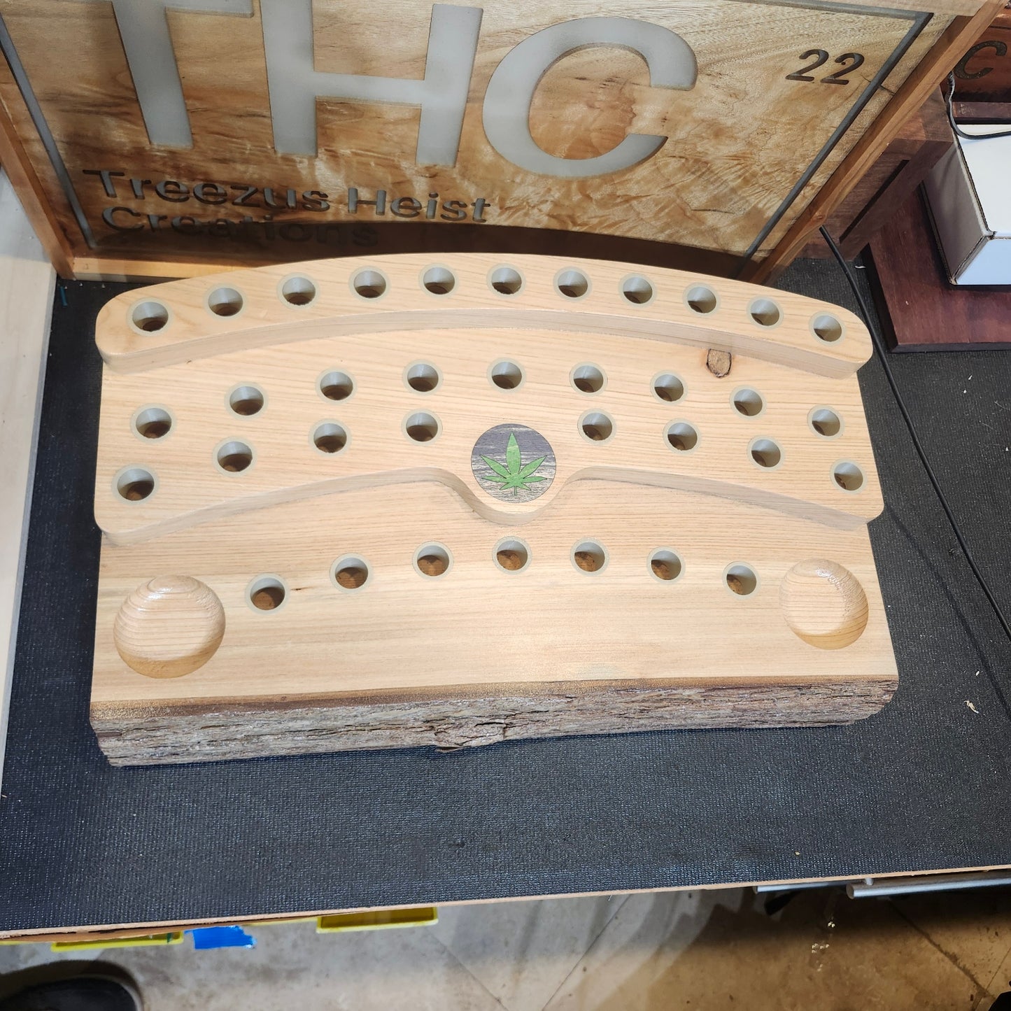 Live Edge Slide and Banger Display