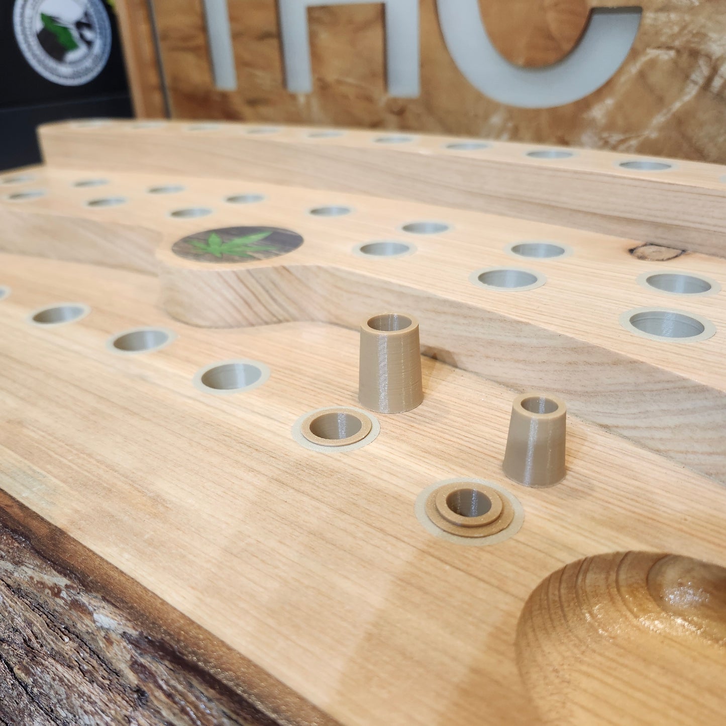 Live Edge Slide and Banger Display